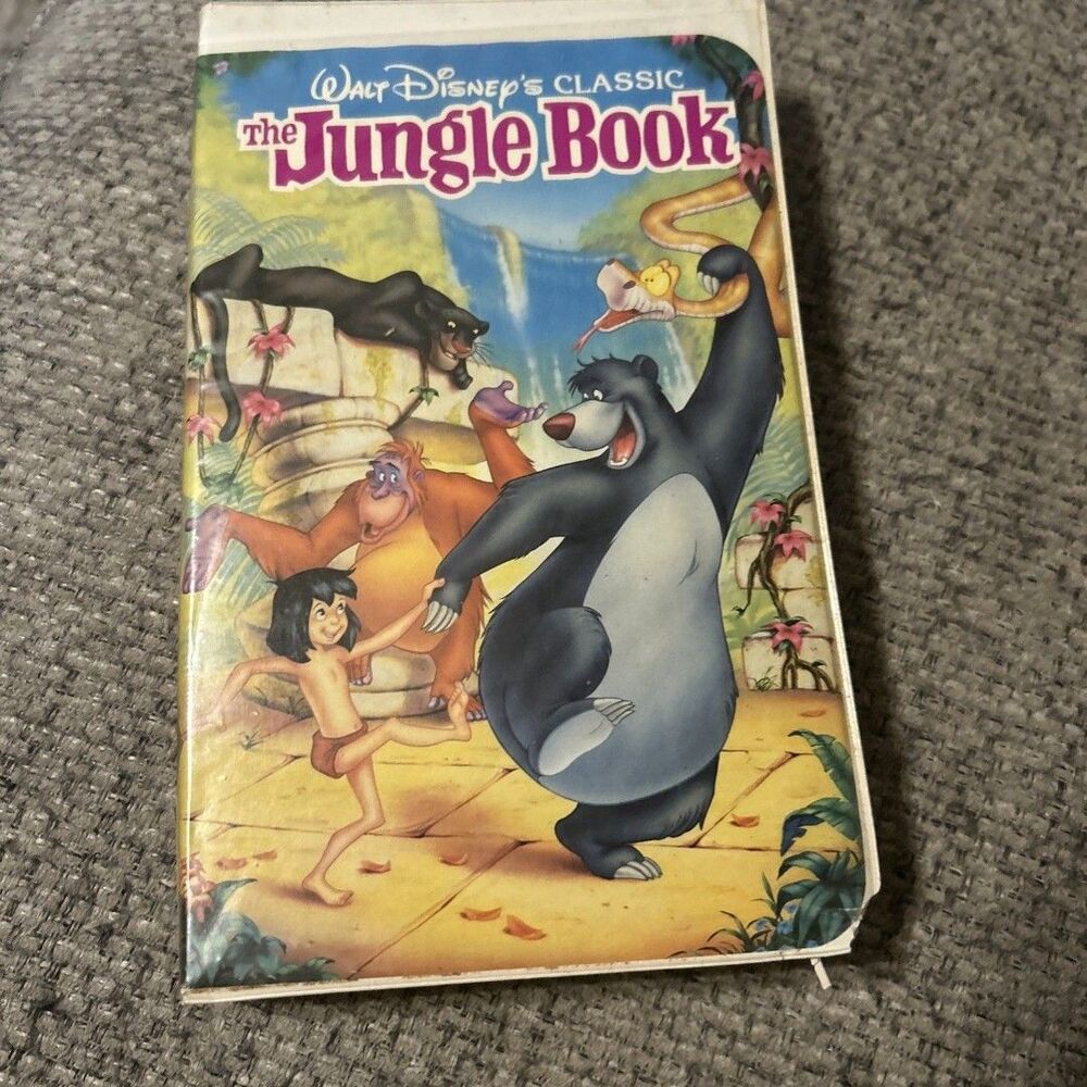 Walt Disney Home Video The Jungle Book VHS Classic NTSC G Adventure Family